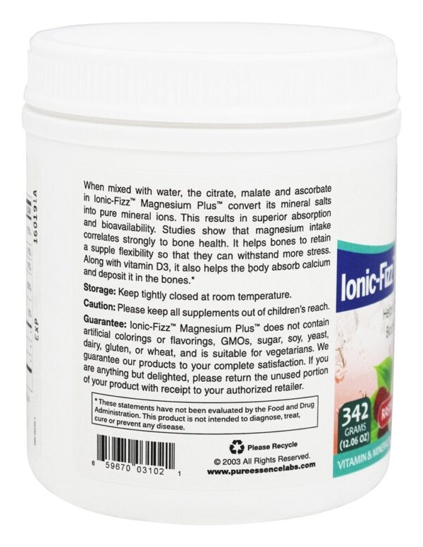 Comprar Ionic-Fizz Magnésio Plus Sabor Framboesa De Limonada - 12.06 oz. Pure Essence Labs - Imagem 4