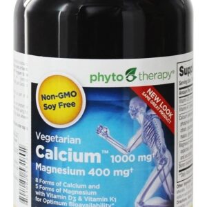 Comprar Cálcio Vegetariano 1000 mg com Magnésio 400 mg - Cápsulas vegetarianas 180 Phyto Therapy