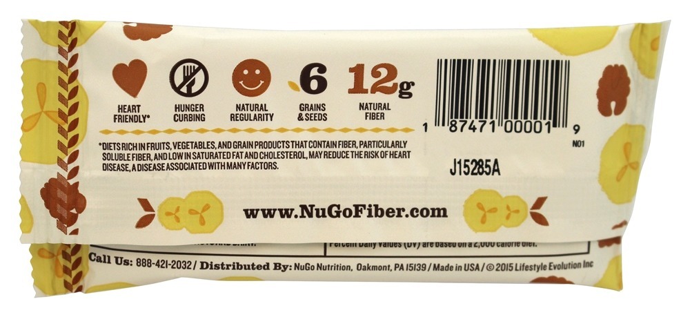 Comprar Nogueira Fiber d'Lish Banana - 1.6 oz. NuGo Nutrition - Imagem 3