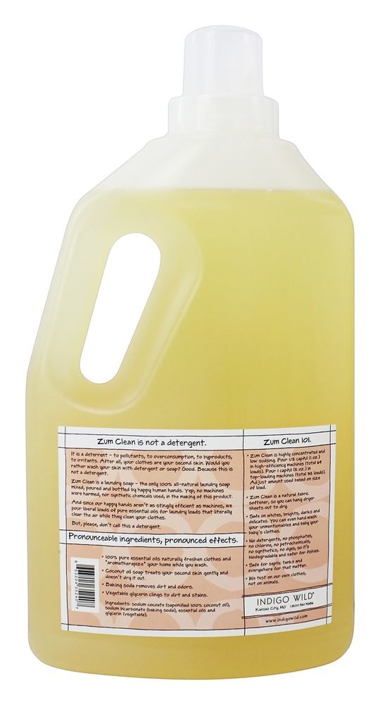 Comprar Zum Limpar Aromaterapia Lavanderia Sabão 64 Cargas Doce Laranja - 64 fl. oz. Indigo Wild - Imagem 2