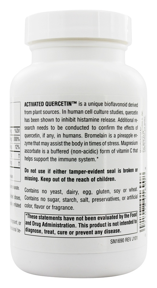 Comprar Complexo Bioflavonóide Quercetina Ativado - Cápsulas 100 Source Naturals - Imagem 3