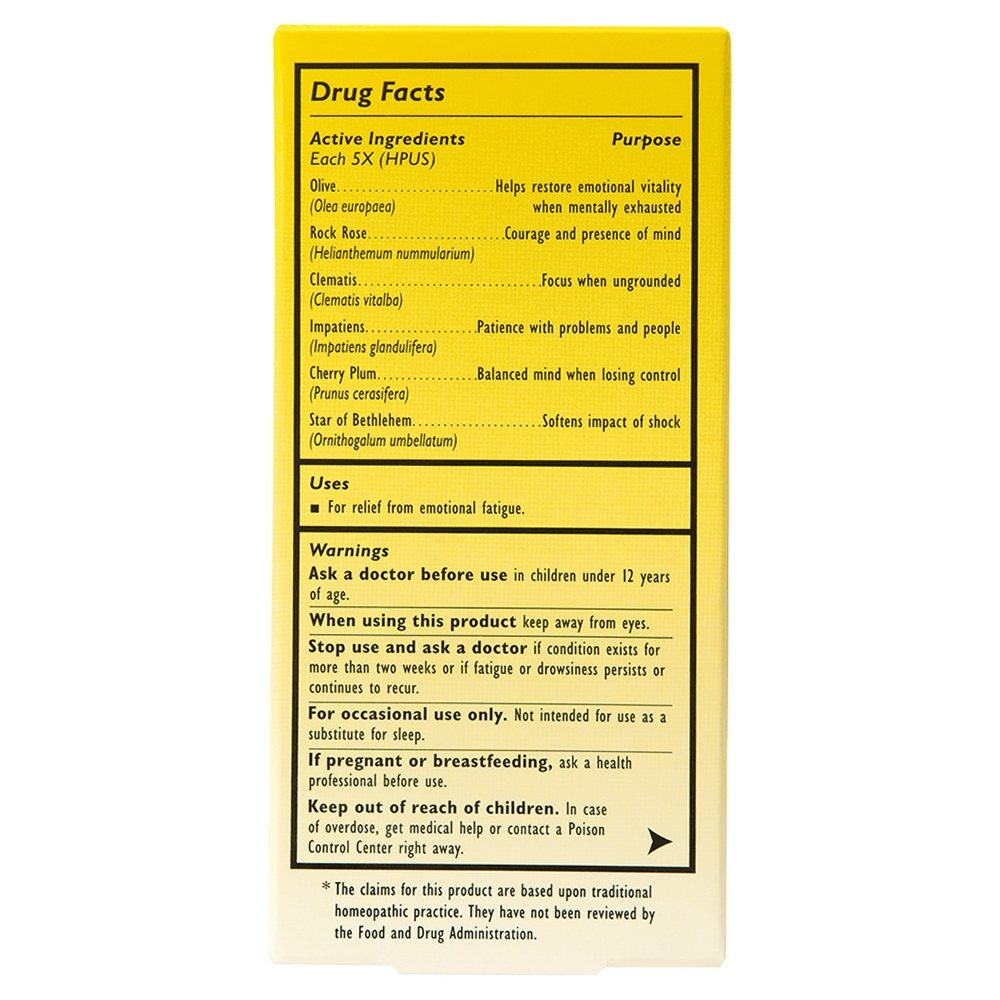 Comprar Remédio de fadiga natural de energia de resgate - 20 ml. Bach - Imagem 3