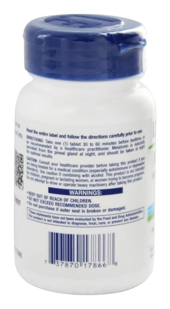 Comprar Melatonina Com Liberação Programada Por 6 Horas 3 mg. - 60 Comprimidos vegetarianos Life Extension - Imagem 3