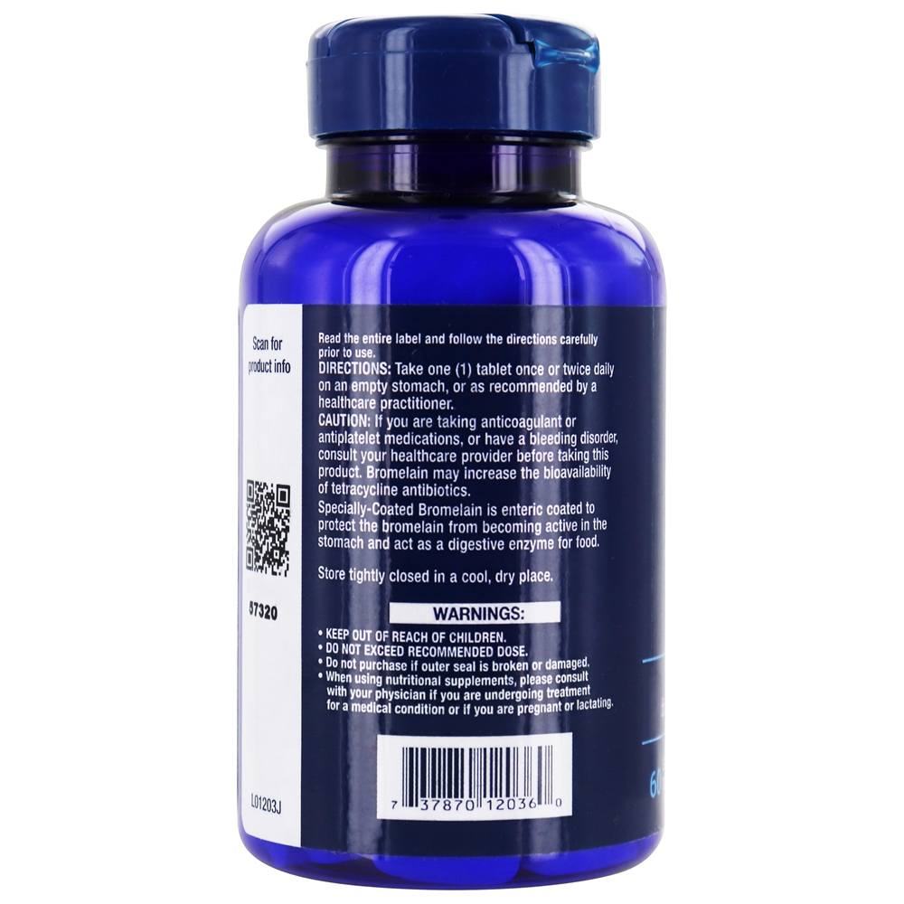 Comprar Bromelaína Especialmente Revestida 500 mg. - 60 Comprimidos com Life Extension entérico Life Extension - Imagem 3