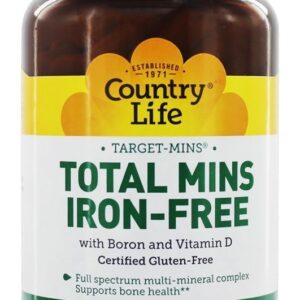 Comprar Total Mins Complexo Multi-Mineral com Boro e Vitamina D Sem Ferro - Cápsulas vegetarianas 150 Country Life