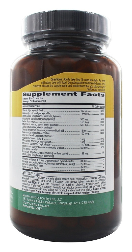 Comprar Total Mins Complexo Multi-Mineral com Boro e Vitamina D Sem Ferro - Cápsulas vegetarianas 150 Country Life - Imagem 2