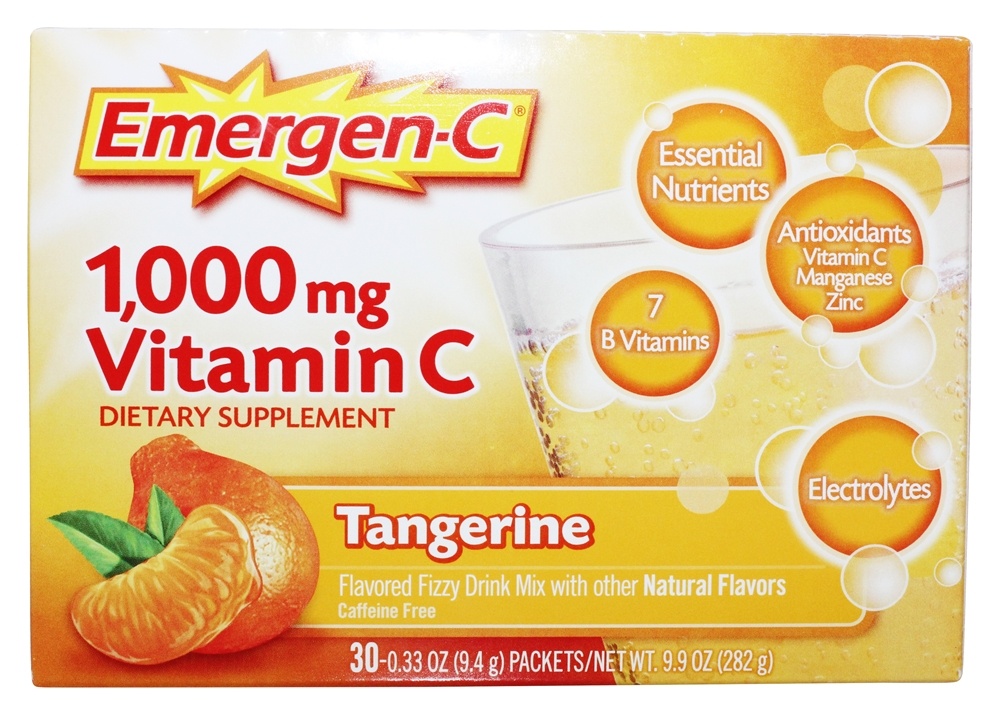 Comprar Emergen-C Vitamina C Sabor Tangerina 1000 mg. - 30 Pacotes (s) Alacer