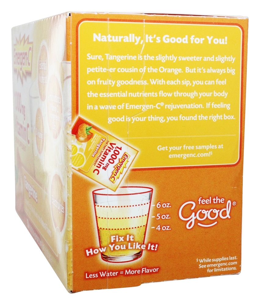 Comprar Emergen-C Vitamina C Sabor Tangerina 1000 mg. - 30 Pacotes (s) Alacer - Imagem 2