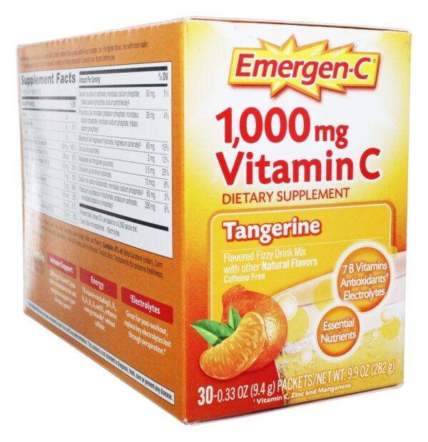 Comprar Emergen-C Vitamina C Sabor Tangerina 1000 mg. - 30 Pacotes (s) Alacer - Imagem 4