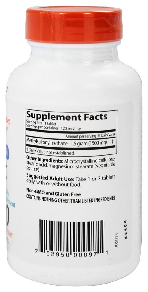 Comprar MSM com OptiMSM 1500 mg. - 120 Tablets Doctor's Best - Imagem 2