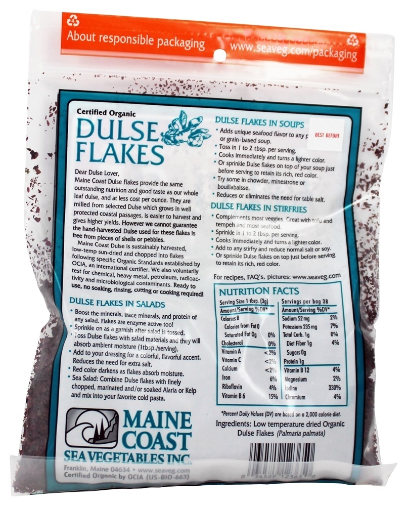 Comprar Flocos de Dulce - 4 oz. Maine Coast Sea Vegetables - Imagem 2