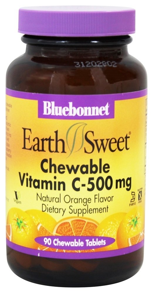 Comprar Terra Doce Mastigável Vitamina C Natural Laranja Sabor 500 mg. - 90 comprimidos mastigáveis Bluebonnet Nutrition