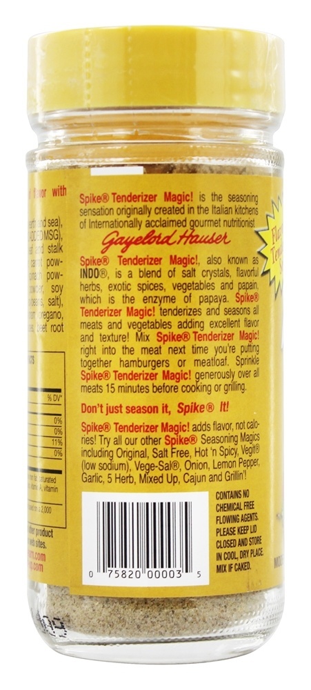 Comprar Spike Gourmet Natural Tempero Tenderizer Magia - 3.75 oz. Modern Products - Imagem 3