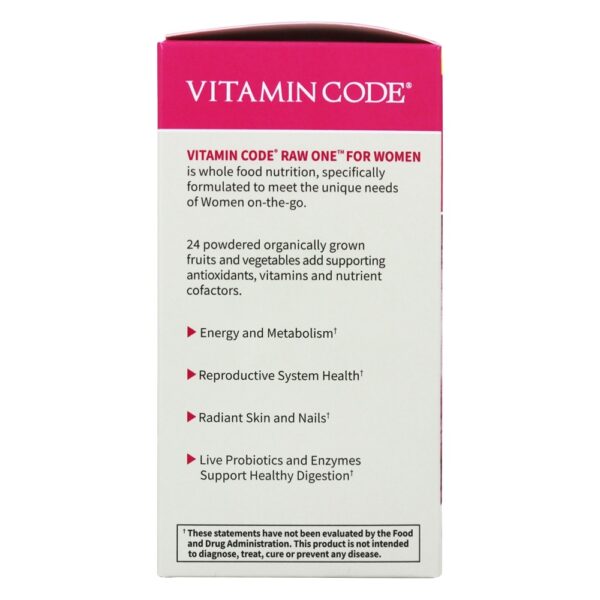 Comprar Código De Vitamina RAW Um Multi-Vitamina Para Mulheres - Cápsulas vegetarianas 75 Garden of Life - Imagem 5