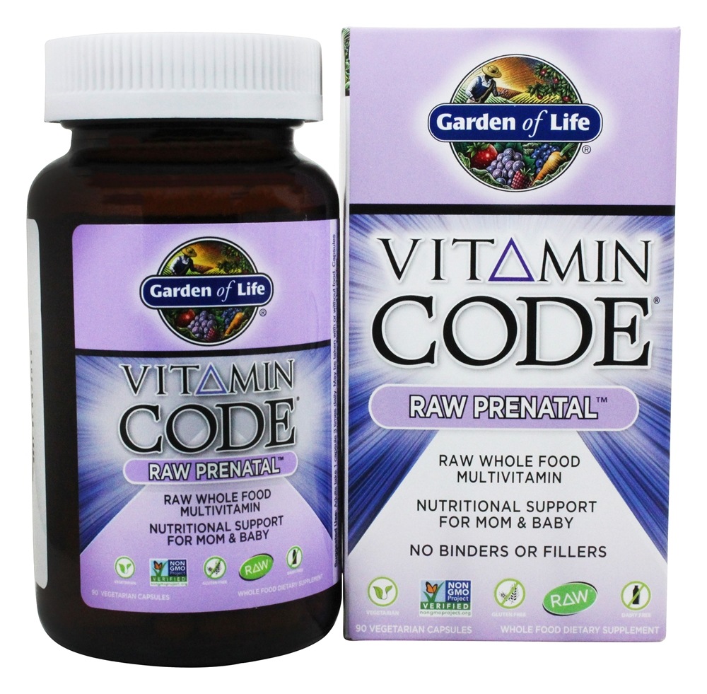 Comprar Código Vitamina RAW Pré-natal Multi - Cápsulas vegetarianas 90 Garden of Life