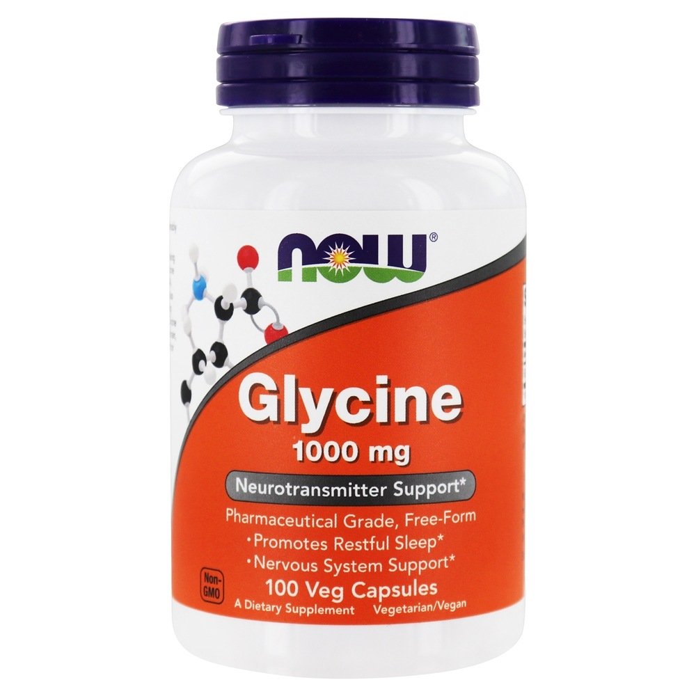Comprar Glicina 1000 mg. - 100 Cápsula (s) vegetal (s) NOW Foods