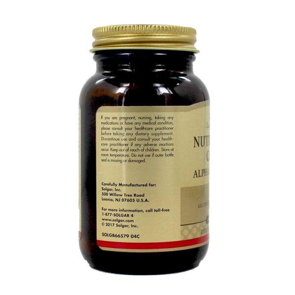Comprar Nutri-Nano CoQ-10 Alpha Ácido lipóico - 60 Softgels Solgar - Imagem 4