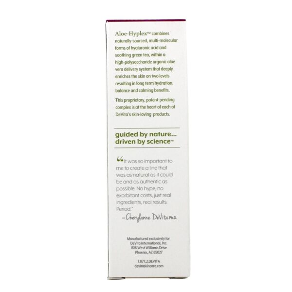 Comprar Seru-Gel intensivo hialurônico com hidratante para a pele Aloe-Hyplex - 1 fl. oz. DeVita - Imagem 4