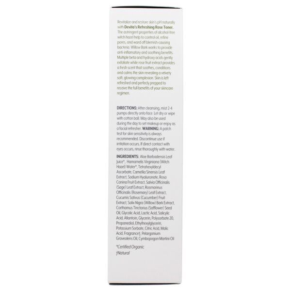 Comprar Refrescante Rose Toner com Aloe-Hyplex - 5 fl. oz. DeVita - Imagem 5