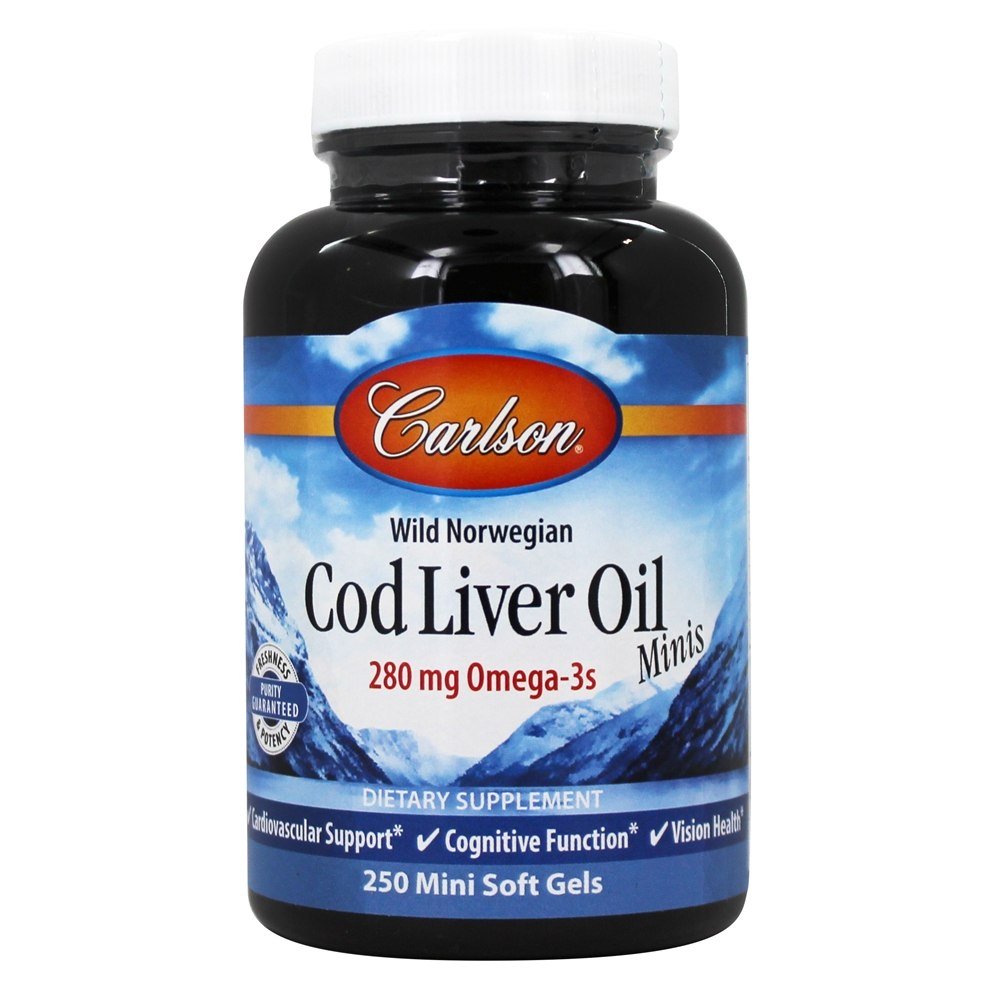 Comprar Óleo de Fígado de Bacalhau 280 mg. - 250 Softgels Carlson Labs