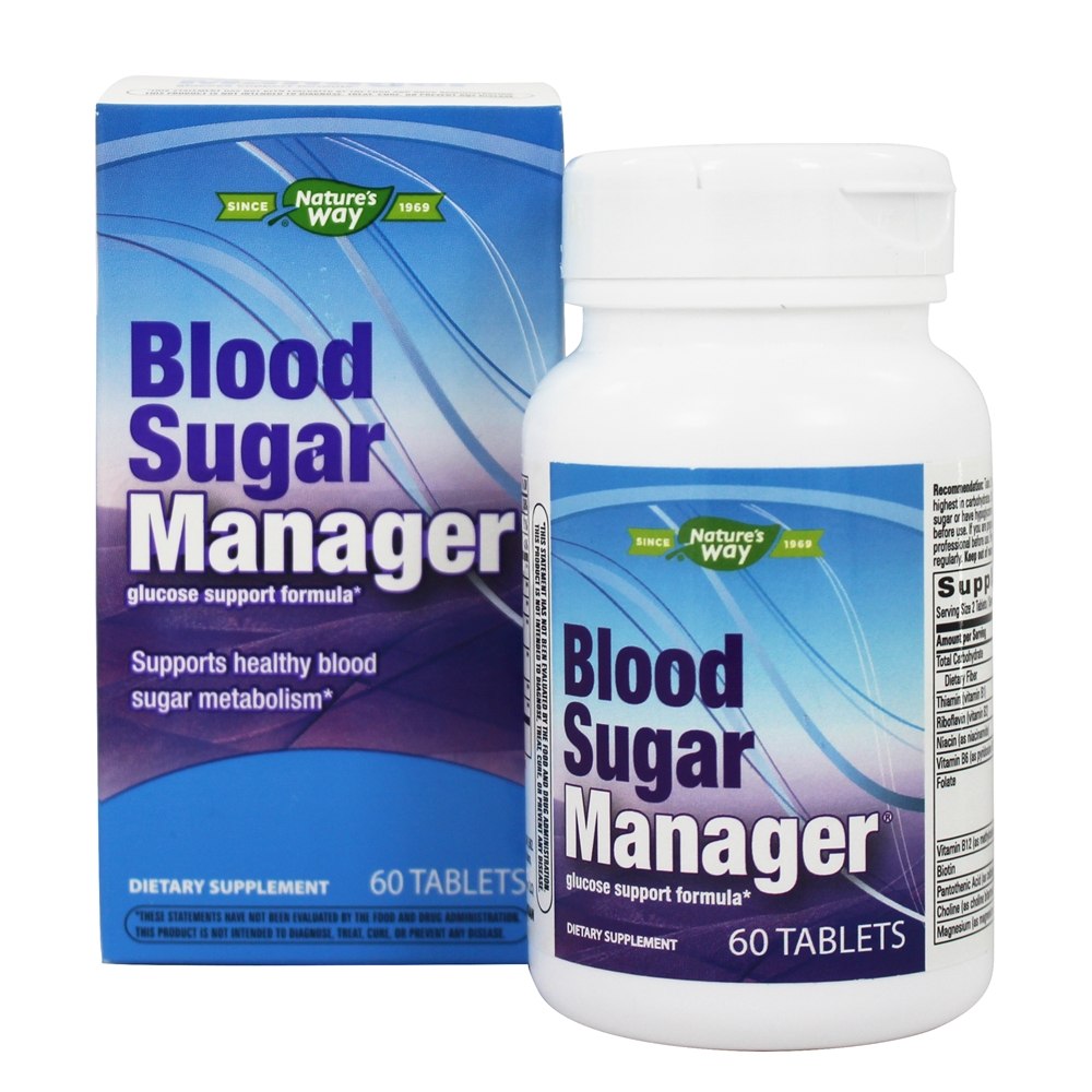 Comprar Gerente de açúcar no sangue Glucose Support Formula - 60 Tablets Nature's Way