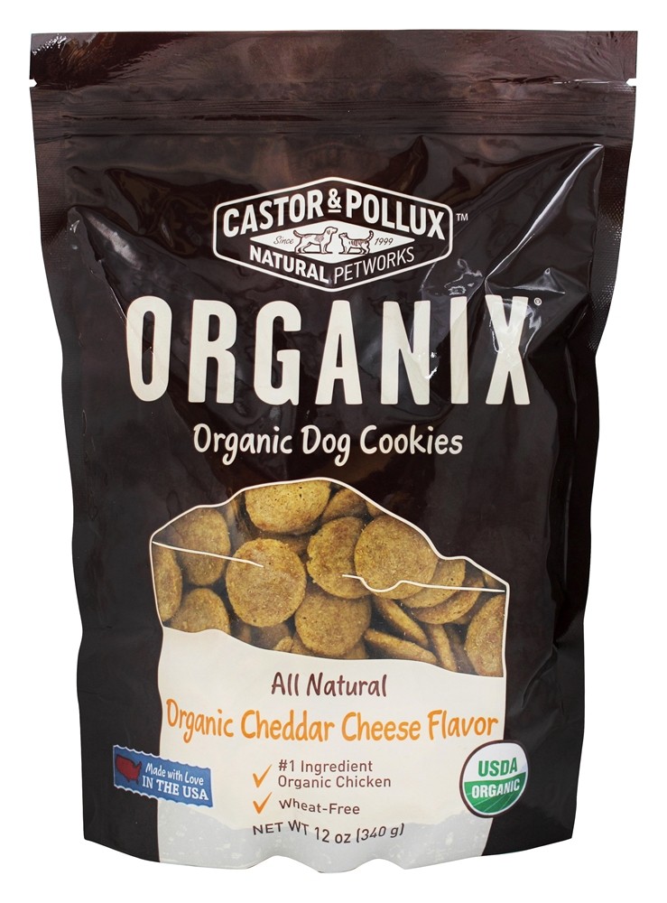 Comprar Organix Cookies Orgânicos para Cães Cheddar Sabor a Queijo - 12 oz. Castor & Pollux