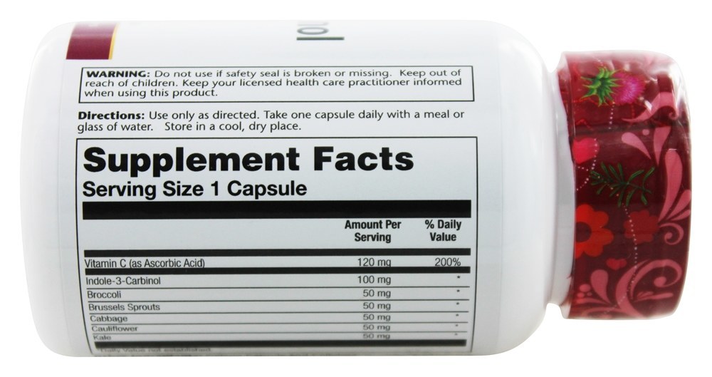 Comprar Indole-3-Carbinol Potência Garantida 100 mg. - Cápsulas 30 Solaray - Imagem 2