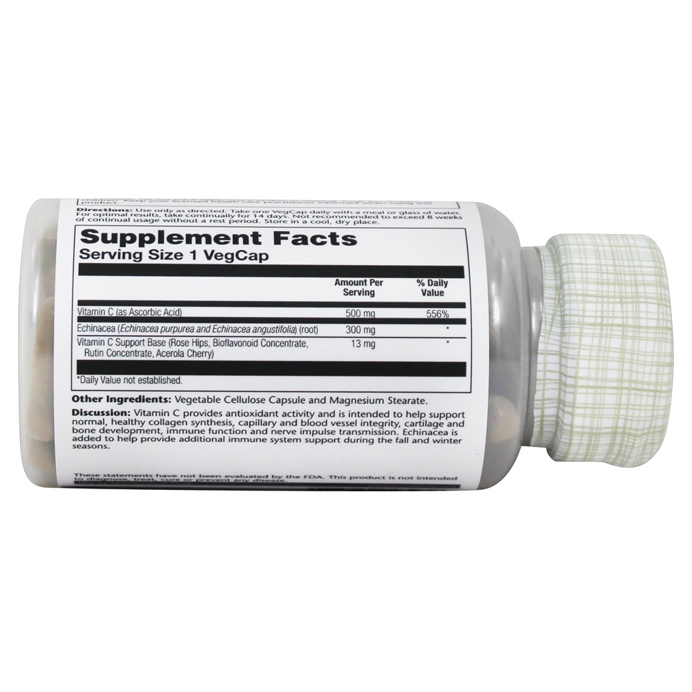 Comprar Vitamina C com Echinacea 500 mg. - Cápsulas Solaray 60 Solaray - Imagem 2