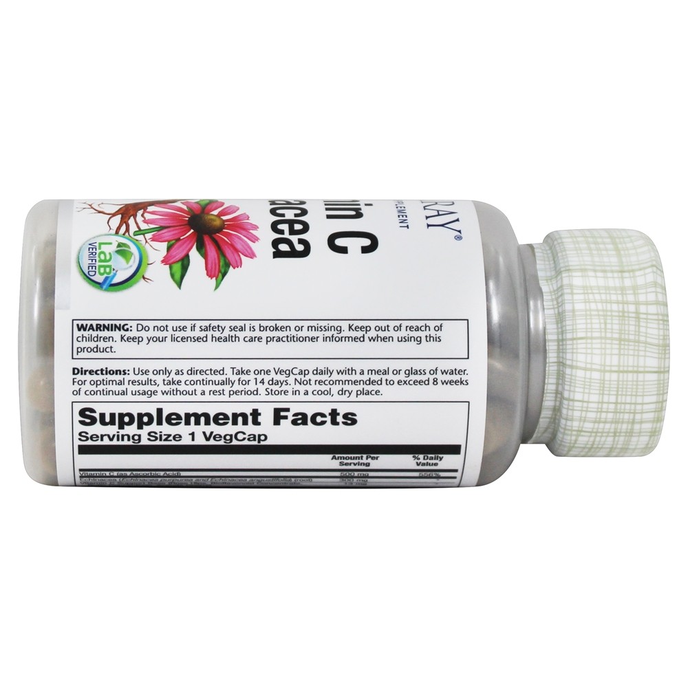 Comprar Vitamina C com Echinacea 500 mg. - Cápsulas Solaray 60 Solaray - Imagem 3