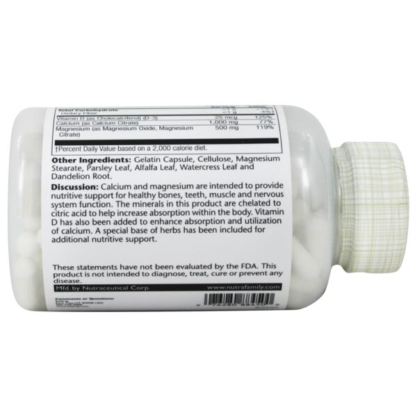 Comprar Citrato Cal-Mag com vitamina D3 2 : 1 Ratio - Cápsulas 180 Solaray - Imagem 4