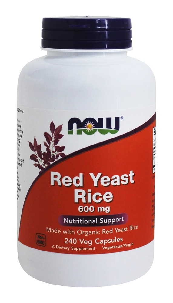 Comprar Arroz de fermento vermelho 600 mg. - 240 Cápsula (s) vegetal (s) NOW Foods