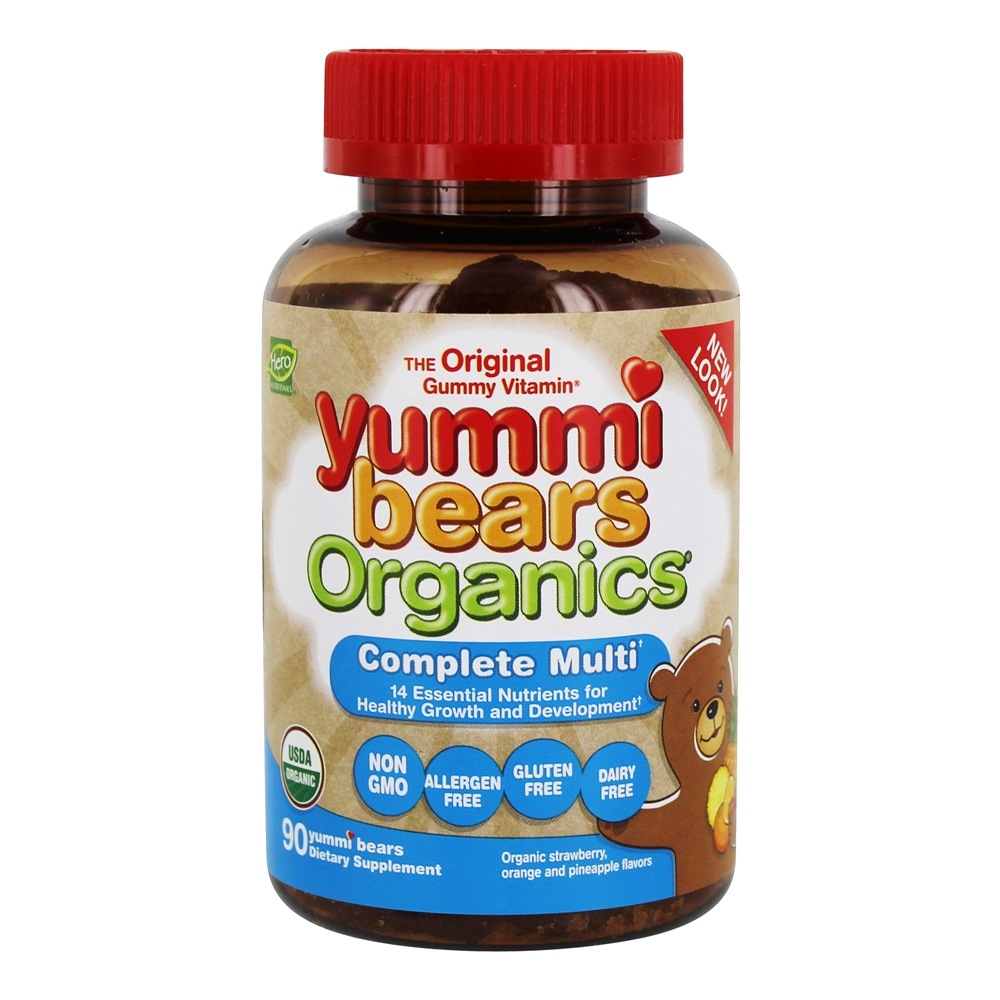 Comprar Yummi Bears Organics Multivitamínico Completo - 90 Gummies Hero Nutritionals Products - Imagem 2