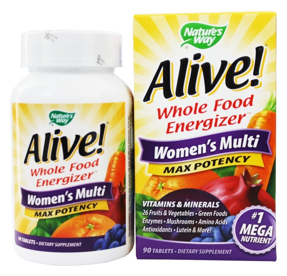 Comprar Vivo Mulheres Múltiplas Vitamina & Mineral Inteiro Comida Energizer - 90 Tablets Nature's Way