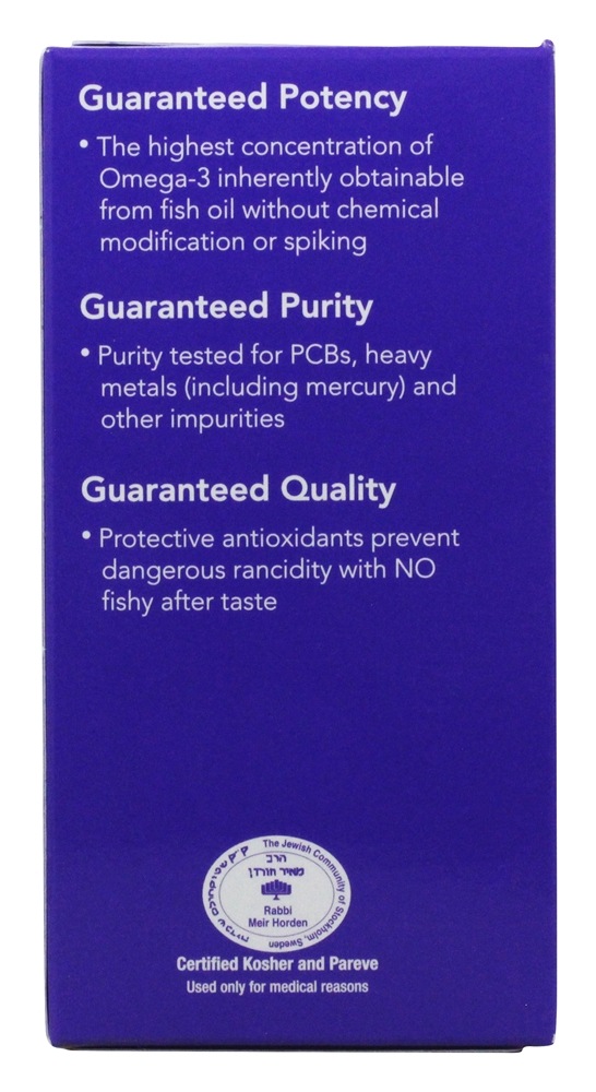 Comprar Eskimo-3 Óleo de Peixe Naturalmente Estável Ultra-Pure Omega-3 - 225 Softgels Enzymatic Therapy - Imagem 3