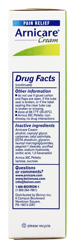 Comprar Arnicare Creme com Arnica 30C Tubo Value-Pack Alívio da Dor Homeopática - 2 Contagem Boiron - Imagem 3