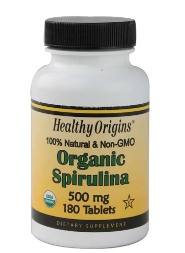 Comprar Healthy Origins Organic Spirulina -- 500 mg - 180 Tablets