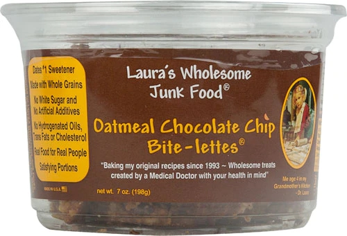 Comprar Laura's Wholesome Junk Food Bite-Lettes Oatmeal Chocolate Chip -- 7 oz