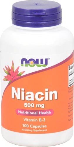 Comprar NOW Foods Niacin -- 500 mg - 100 Capsules