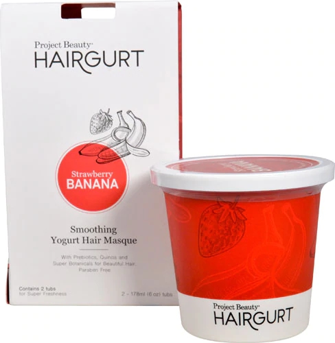 Comprar Project Beauty Hairgurt™ Yogurt Hair Masque Smoothing Strawberry Banana -- 2 Tubs