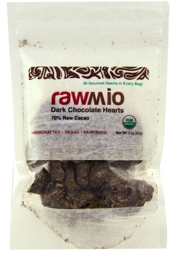 Comprar Windy City Organics Rawmio Chocolate Hearts Dark Chocolate -- 2 oz