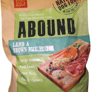 Abound Natural Dog Food Lamb & Brown Rice Recipe -- 14 lb