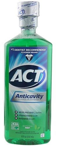 Comprar ACT Anticavity Fluoride Mouthwash Alcohol Free Mint -- 18 fl oz