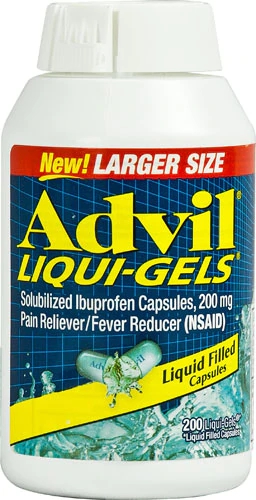 Advil Liqui-Gels® Pain Reliever and Fever Reducer -- 200 mg - 200 Liquid Gel Capsules
