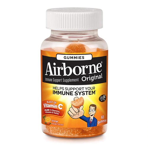 Comprar Airborne Flavored Immune Support Gummies Original Orange -- 1000 mg - 63 Gummies