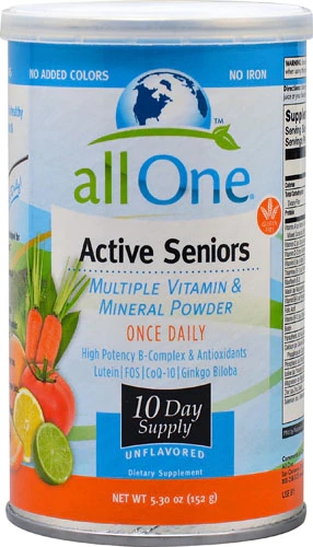 Comprar All One Nutritech Active Seniors Multiple Vitamin and Mineral Powder Unflavored -- 5.3 oz