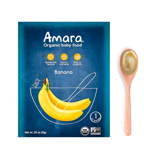 Comprar Amara Organic Baby Food Banana -- 7 Pouches