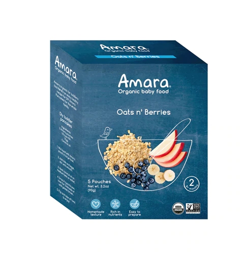 Comprar Amara Organic Baby Food Oats n' Berries -- 5 Pouches