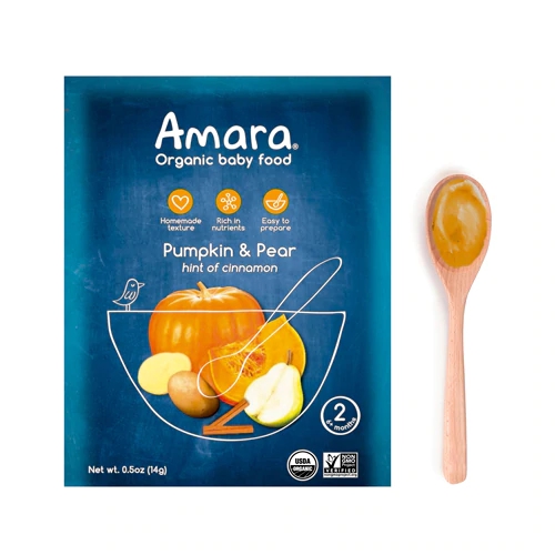 Comprar Amara Organic Baby Food Pumpkin & Pear -- 5 Pouches