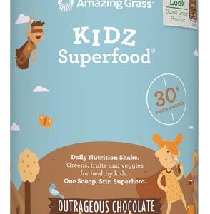 Amazing Grass Kidz SuperFood® Drink Powder Outrageous Chocolate -- 60 Servings