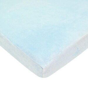 American Baby Heavenly Soft Chenille Playard Sheet Blue -- 1 Sheet